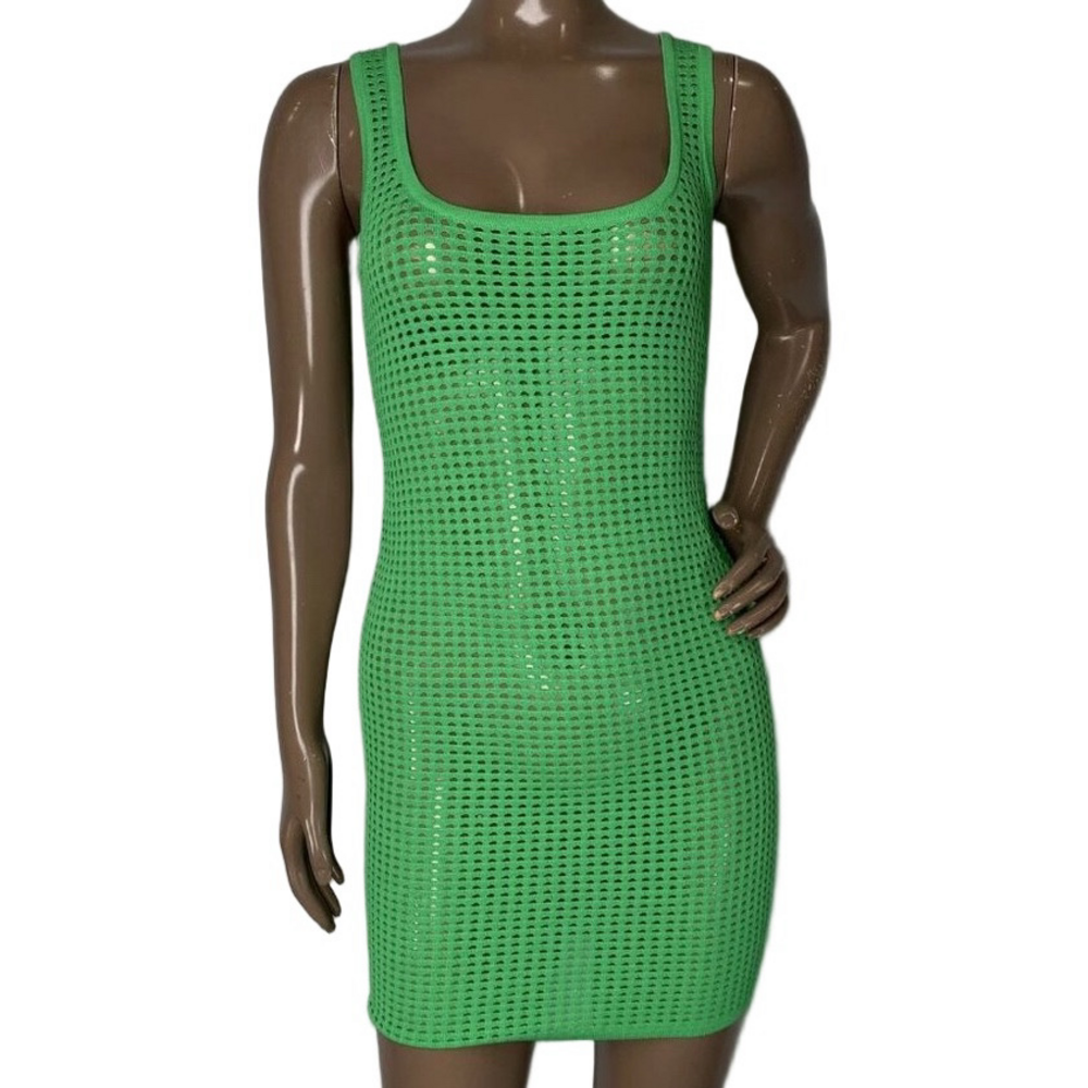 NEW SUPERDOWN Talulah Knit Mini Dress – Green – Size S – NWT